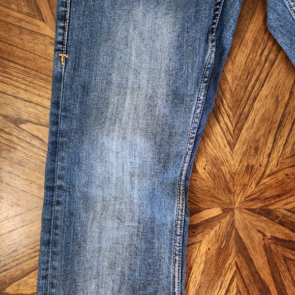 CowGirl Tuff Jeans W 29 L 35 *Like New* "Dark Don't Fence Me In" - Picture 8 of 15